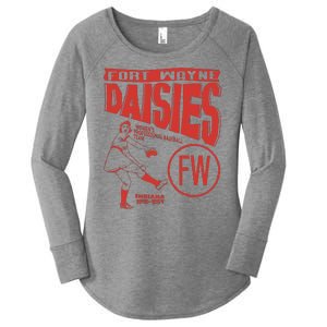 Fort Wayne Daisies Women Professional Baseball Team 1945 Women's Perfect Tri Tunic Long Sleeve Shirt