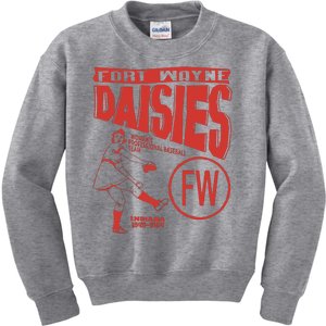 Fort Wayne Daisies Women Professional Baseball Team 1945 Kids Sweatshirt