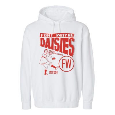 Fort Wayne Daisies Women Professional Baseball Team 1945 Garment-Dyed Fleece Hoodie