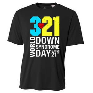 Funny World Down Syndrome Day March 21st Cooling Performance Crew T-Shirt