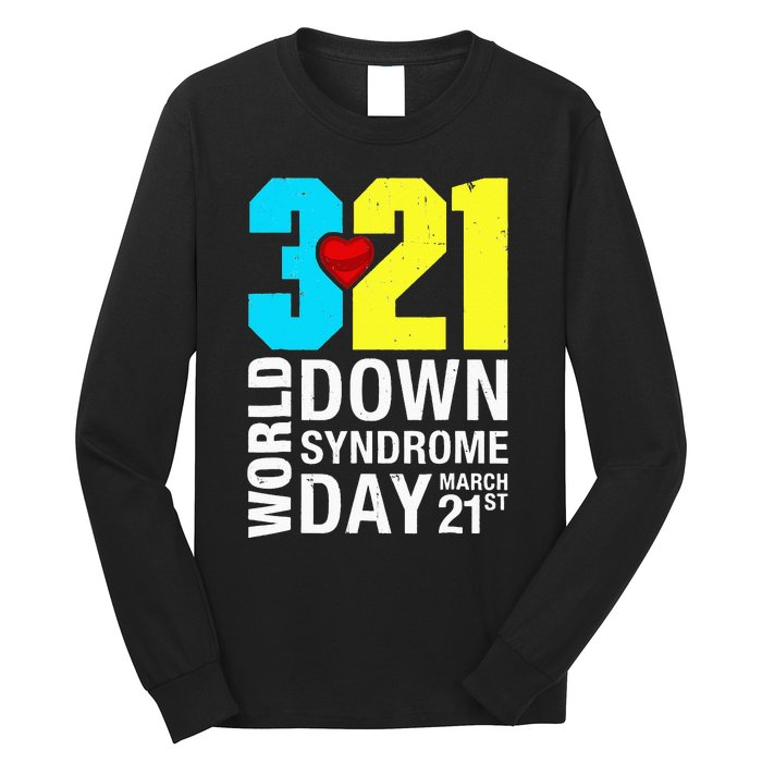 Funny World Down Syndrome Day March 21st Long Sleeve Shirt