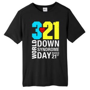 Funny World Down Syndrome Day March 21st Tall Fusion ChromaSoft Performance T-Shirt