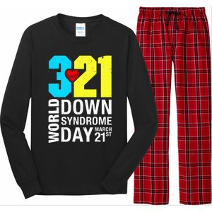 Funny World Down Syndrome Day March 21st Long Sleeve Pajama Set