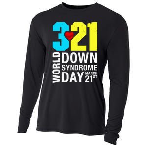 Funny World Down Syndrome Day March 21st Cooling Performance Long Sleeve Crew