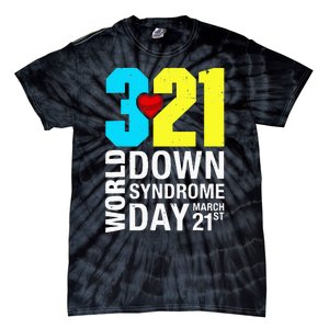 Funny World Down Syndrome Day March 21st Tie-Dye T-Shirt