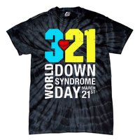 Funny World Down Syndrome Day March 21st Tie-Dye T-Shirt