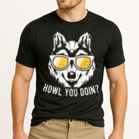 Funny Wolf Design Howl You Doin Wolves Cooling Performance Crew T-Shirt