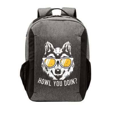 Funny Wolf Design Howl You Doin Wolves Vector Backpack