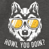 Funny Wolf Design Howl You Doin Wolves Vector Backpack