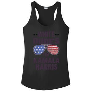 Funny White Dudes For Kamala Harris Sunglasses Usa Ladies PosiCharge Competitor Racerback Tank