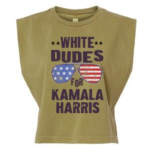 Funny White Dudes For Kamala Harris Sunglasses Usa Garment-Dyed Women's Muscle Tee