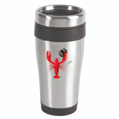 Funny Wine Drinking Lobster Red Crawfish Wine Lovers Gift 16oz Travel Tumbler