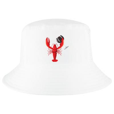 Funny Wine Drinking Lobster Red Crawfish Wine Lovers Gift Cool Comfort Performance Bucket Hat
