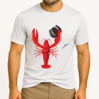 Funny Wine Drinking Lobster Red Crawfish Wine Lovers Gift Performance Shirt