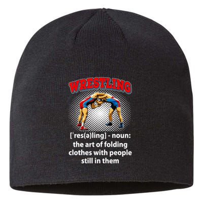 Funny Wrestling Definition The Art Of Folding Clothes Sustainable Beanie