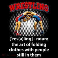 Funny Wrestling Definition The Art Of Folding Clothes Magnet
