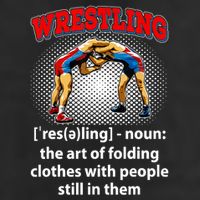 Funny Wrestling Definition The Art Of Folding Clothes 25L Jumbo Tote
