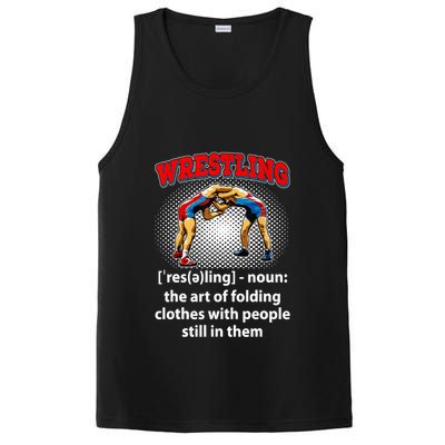 Funny Wrestling Definition The Art Of Folding Clothes PosiCharge Competitor Tank
