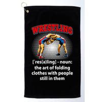 Funny Wrestling Definition The Art Of Folding Clothes Golf Towel