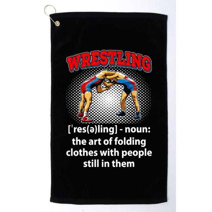 Funny Wrestling Definition The Art Of Folding Clothes Golf Towel