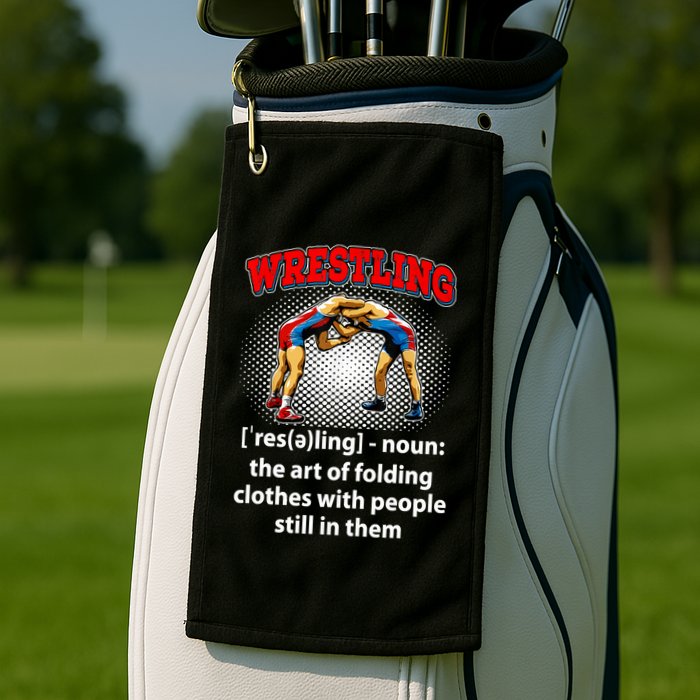 Funny Wrestling Definition The Art Of Folding Clothes Golf Towel