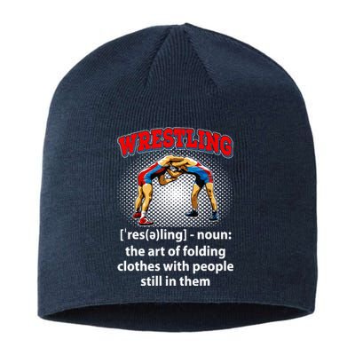 Funny Wrestling Definition The Art Of Folding Clothes Sustainable Beanie