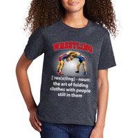 Funny Wrestling Definition The Art Of Folding Clothes Kids T-Shirt
