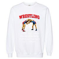 Funny Wrestling Definition The Art Of Folding Clothes Garment-Dyed Sweatshirt