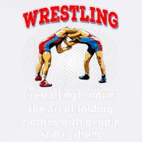 Funny Wrestling Definition The Art Of Folding Clothes Garment-Dyed Sweatshirt