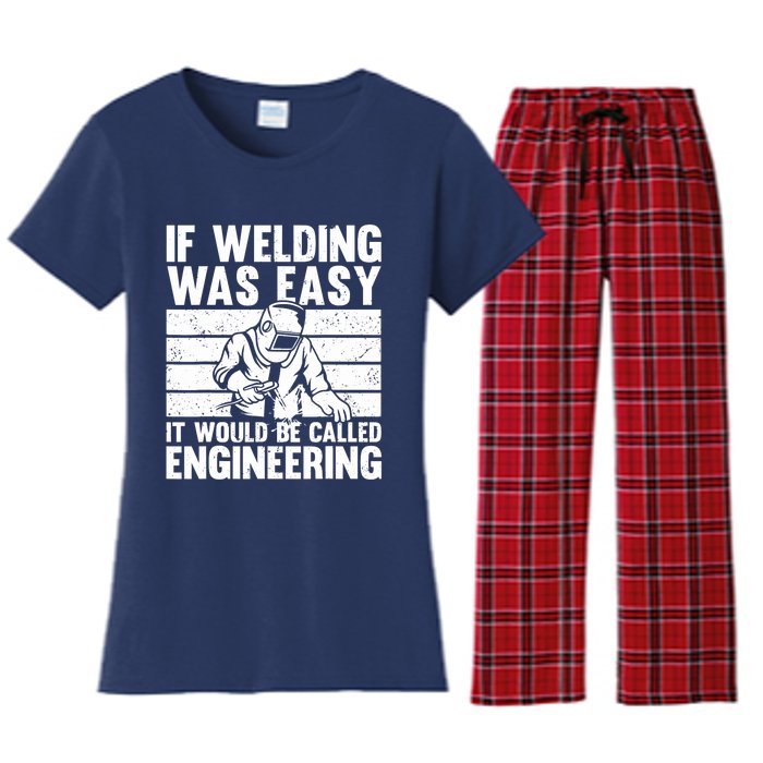 Funny Welding Design For Welder Weld Welding Lover Women's Flannel Pajama Set