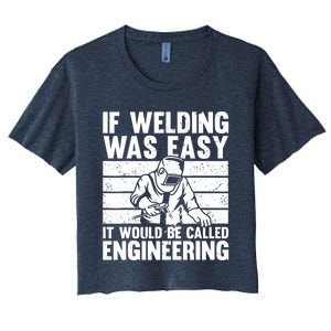 Funny Welding Design For Welder Weld Welding Lover Women's Crop Top Tee