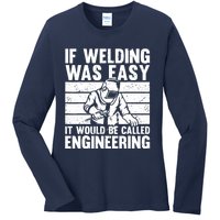 Funny Welding Design For Welder Weld Welding Lover Ladies Long Sleeve Shirt