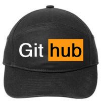 Funny Web Dev And CS Nerd Gift Office Desk Humor For Coders 7-Panel Snapback Hat