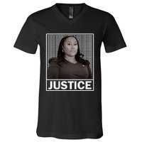 Fani Willis District Attorney Seeks Justice V-Neck T-Shirt