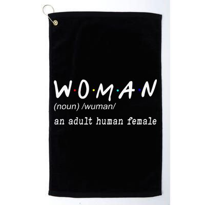 Funny Woman Definition Noun An Adult Human Female For Golf Towel