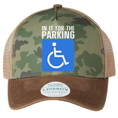 Funny Wheelchair Design For Disability Handicapped Legacy Tie Dye Trucker Hat