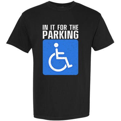 Funny Wheelchair Design For Disability Handicapped Garment-Dyed Heavyweight T-Shirt