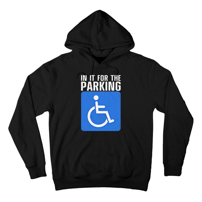 Funny Wheelchair Design For Disability Handicapped Hoodie