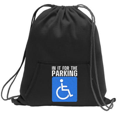 Funny Wheelchair Design For Disability Handicapped Sweatshirt Cinch Pack Bag