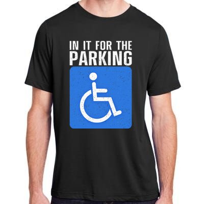 Funny Wheelchair Design For Disability Handicapped Adult ChromaSoft Performance T-Shirt