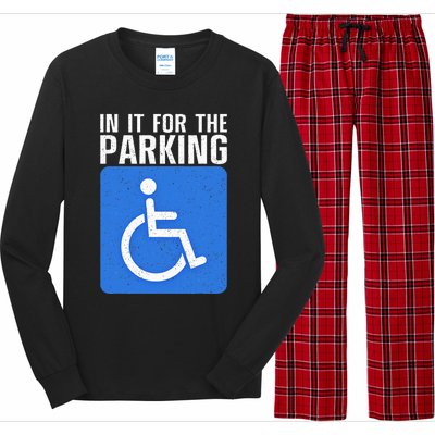 Funny Wheelchair Design For Disability Handicapped Long Sleeve Pajama Set