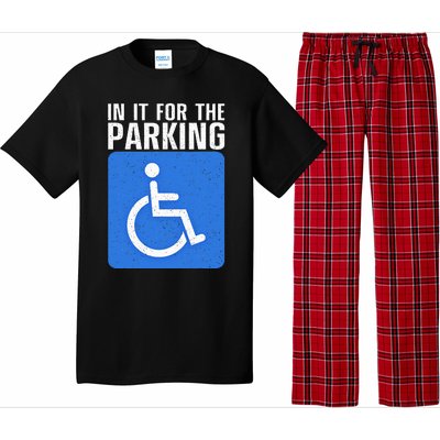 Funny Wheelchair Design For Disability Handicapped Pajama Set