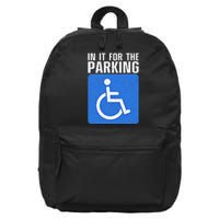 Funny Wheelchair Design For Disability Handicapped 16 in Basic Backpack