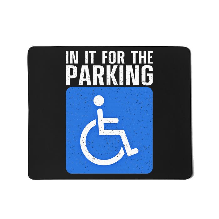 Funny Wheelchair Design For Disability Handicapped Mousepad