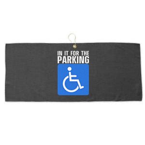 Funny Wheelchair Design For Disability Handicapped Large Microfiber Waffle Golf Towel