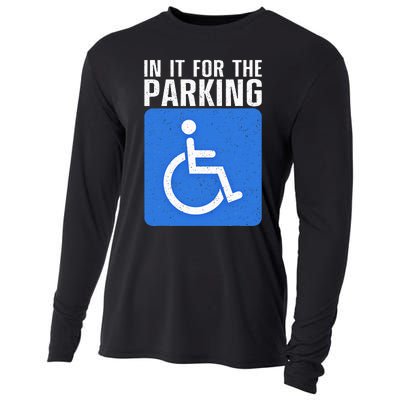 Funny Wheelchair Design For Disability Handicapped Cooling Performance Long Sleeve Crew