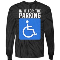 Funny Wheelchair Design For Disability Handicapped Tie-Dye Long Sleeve Shirt