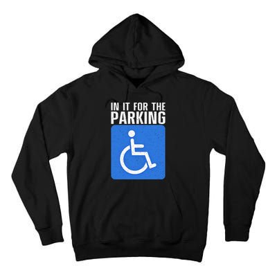 Funny Wheelchair Design For Disability Handicapped Tall Hoodie