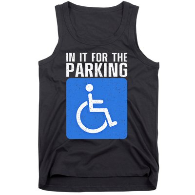 Funny Wheelchair Design For Disability Handicapped Tank Top