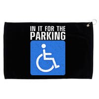 Funny Wheelchair Design For Disability Handicapped Grommeted Golf Towel